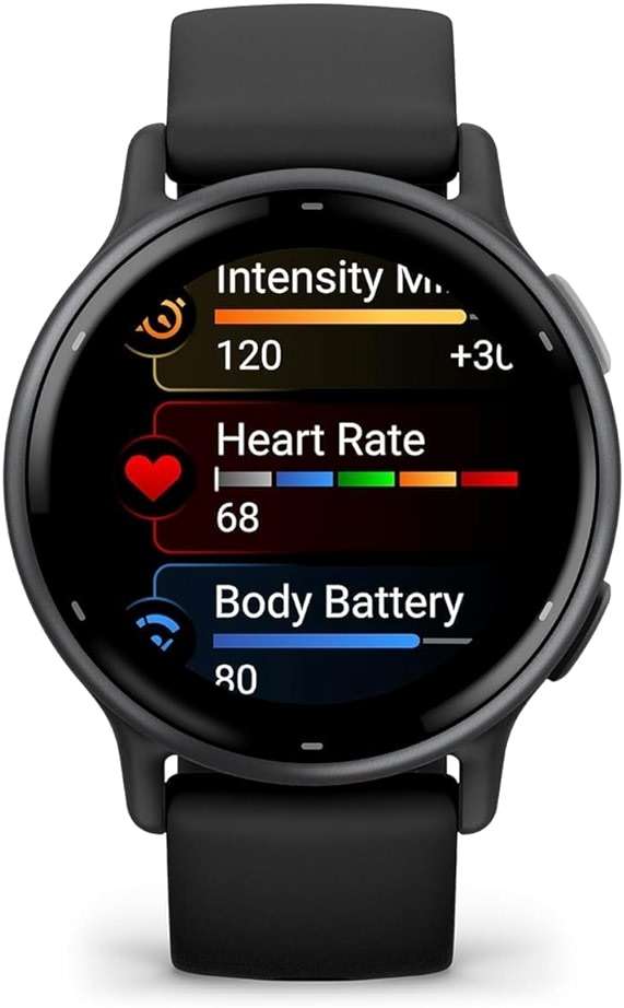 Garmin vívoactive 5, Health and Fitness GPS Smartwatch, AMOLED Display, Up to 11 Days of Battery (Renewed) (Slate) - Image 2