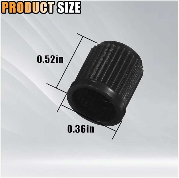 20PCS Tire Valve Stem Caps, Tire Valve Dust Caps Air Caps Cover with O Rubber Seal, Corrosion Resistant Auto Accessories Universal Stem Covers for Trucks Motorcycles Bicycles SUVs (Black) - Image 2
