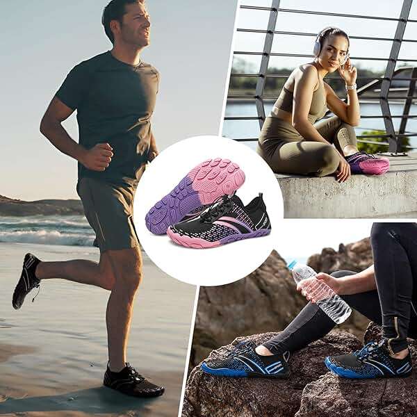 ATHMILE Hiking Barefoot Water Shoes for Women Men Beach Swim Aqua Pool River Quick Dry Athletic Wide Toe Outdoor Sport Kayaking Boating Rock Climbing Yoga Lake - Image 6