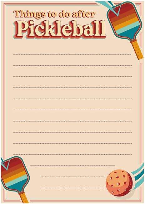 ASVP Shop Pickleball Notepads - Things To Do After Pickleball - Pack of 2 Notepads - For All Pickleball Fans - Image 2