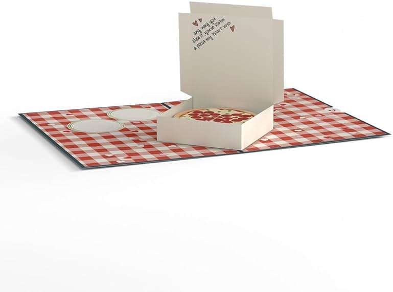 Lovepop Everyday Pop-Up Card for Her, Him - 3D Love Novelty Greeting Cards - Pizza Stolen a Pizza My Heart - 5" x 7" - Blank Notecard & Envelope Included - Image 5