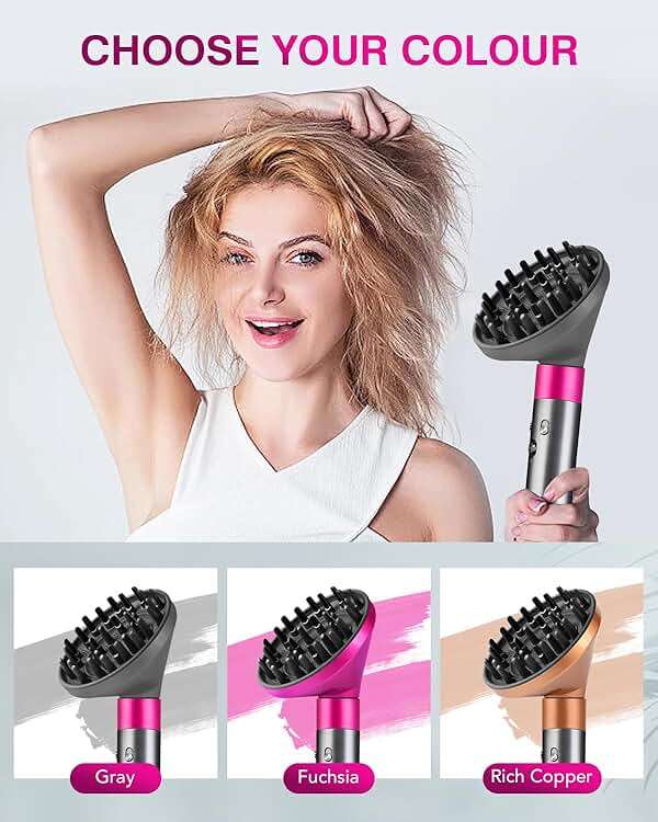 TOSAGE Upgraded Large Diffuser for Dyson Airwrap HS01 HS05 HS08 id, Diffuser Nozzle Attachment for Fast Drying Wave Curly Thick Hair, Gray - Image 7