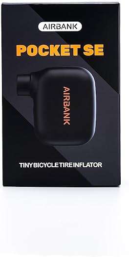AIRBANK Mini Bike Pump POCKET SE, 100 PSI Electric Bicycle Air Pump for Road Bikes, Portable Bicycle Pump, Bicycle Tire Inflator for Schrader and Presta Valve with Rechargeable Battery - Image 8