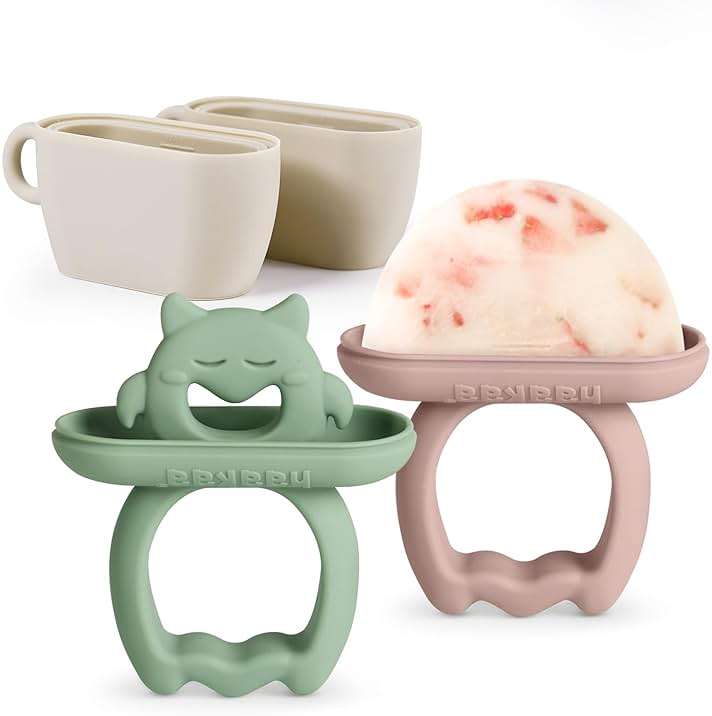 Haakaa Breastmilk Popsicle Mold for Babies, Frozen Breast Milk Teether | Natural Gum Comfort, Easy-grip Handles, Less Mess, Easy Release, BPA-Free Silicone - Image 1