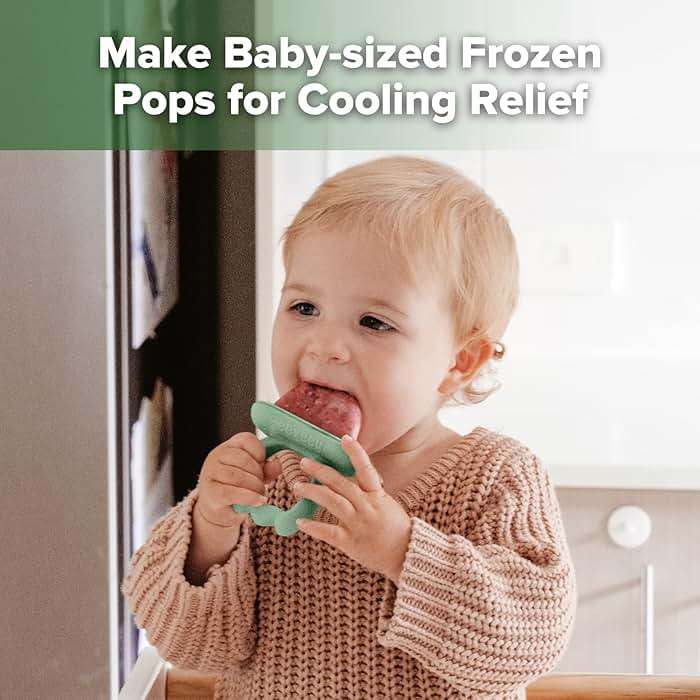 Haakaa Breastmilk Popsicle Mold for Babies, Frozen Breast Milk Teether | Natural Gum Comfort, Easy-grip Handles, Less Mess, Easy Release, BPA-Free Silicone - Image 3
