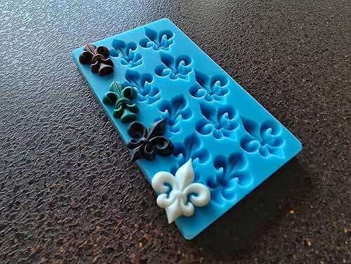 Silicone Mold Mini Fleur de Lis sets 5+5, mold for clay, mold for resin, Vintage element, Heraldic lilly overlays - Image 8