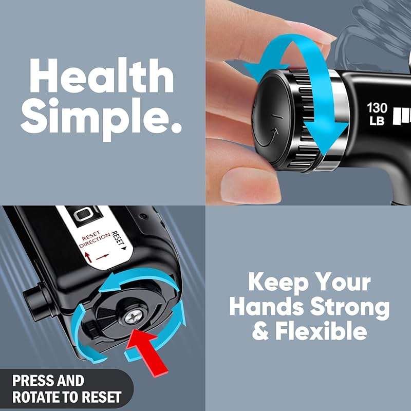 HiKeep Grip Strength Trainer (2 Pack), Forearm Strengthener, Hand Grip Gripper Strengthener, Hand Strengthening Devices, Forearm Exerciser, Finger Wrist Strengthener, Exercisers Squeezers for Strength - Image 4