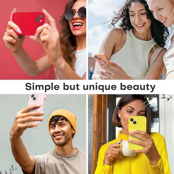 LOVE 3000 Designed for iPhone 14 Case, Premium Silicone with [Soft Anti-Scratch Microfiber Lining] Shockproof Protective Phone Case for Men Women Girls 6.1", Chalk Pink - Image 2