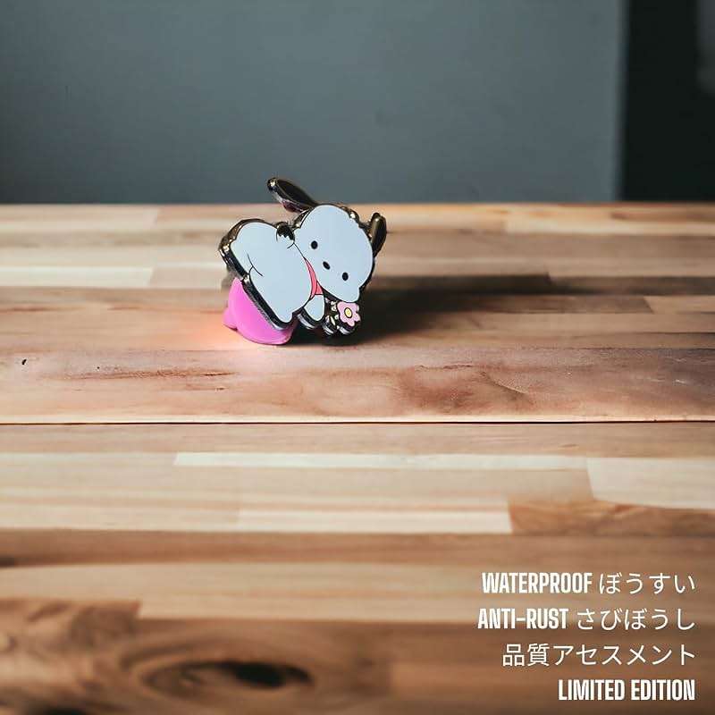 Pochacco Plush Pin and Keychain - Pochacco Gifts: Enamel Pin Set - Image 2