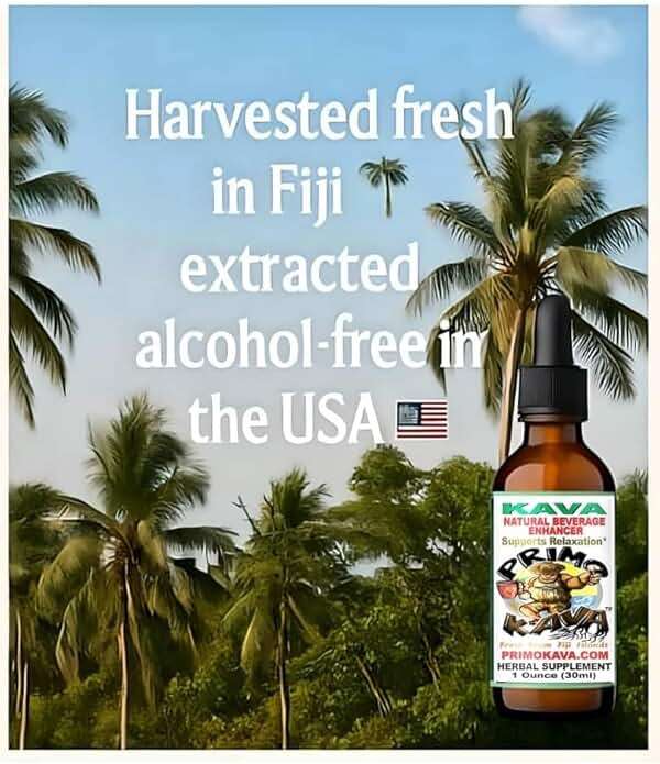 PRIMO KAVA Kava Drops | Water Soluble Kava Extract | Concentrated Tincture Beverage Enhancer | Authentic Kava Kava from Fiji | 40mg Kavalactones | Certified 3rd Party Testing | 1oz - Image 2
