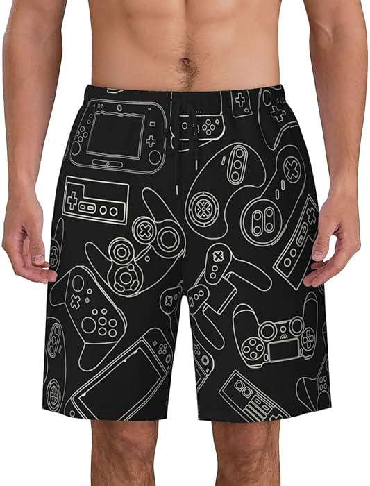 Lukbfall Mens Swim Trunks Quick Dry Swim Shorts with Mesh Lining Breathable Men's Beach Pants Swimwear Bathing Suits - Image 2