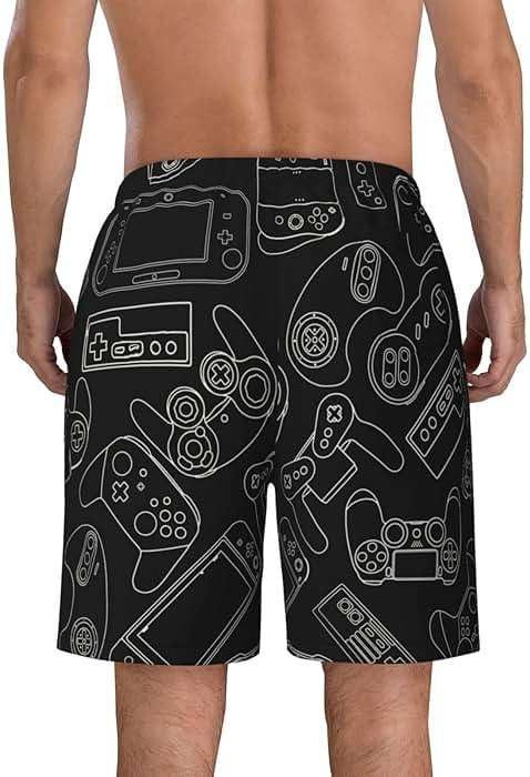 Lukbfall Mens Swim Trunks Quick Dry Swim Shorts with Mesh Lining Breathable Men's Beach Pants Swimwear Bathing Suits - Image 4