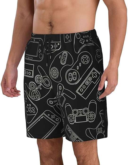 Lukbfall Mens Swim Trunks Quick Dry Swim Shorts with Mesh Lining Breathable Men's Beach Pants Swimwear Bathing Suits - Image 7