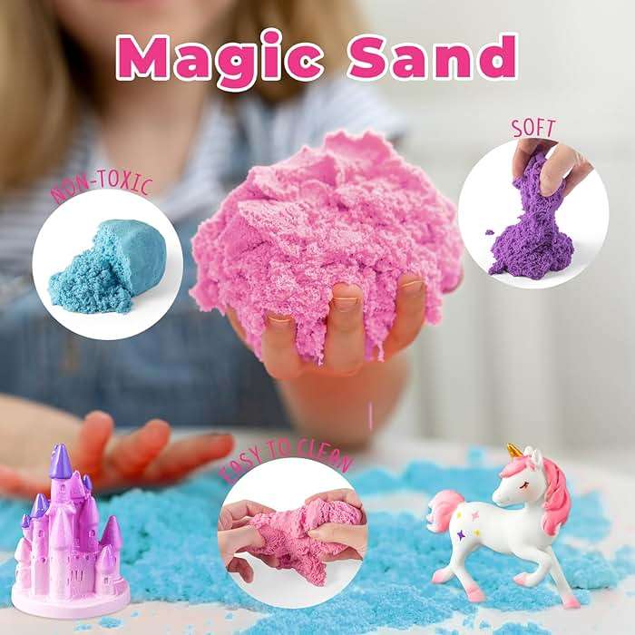JOYEEMAX Unicorn Light-Up Terrarium Kit for Kids - LED Night Light Birthday Gift for Girls Ages 4 5 6 7 8-12 Year Old - Unicorn Toys for Girls - DIY Arts and Crafts Kit for Kids - Image 3