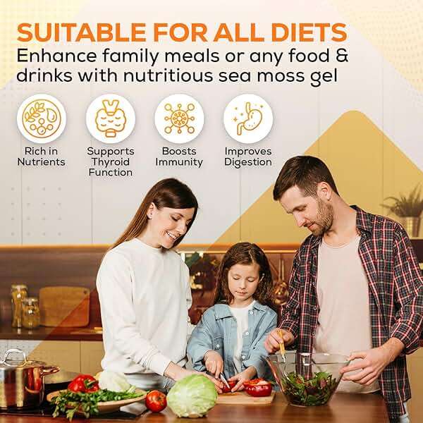 Gold Sea Moss Raw Organic | Makes 80oz of Gel | 100% Wildcrafted St. Lucia | Non-GMO Sun-Dried Irish Sea Moss | 92 Vitamins & Minerals | Vegan Superfood for Immunity, Digestion & Energy (4oz) - Image 6