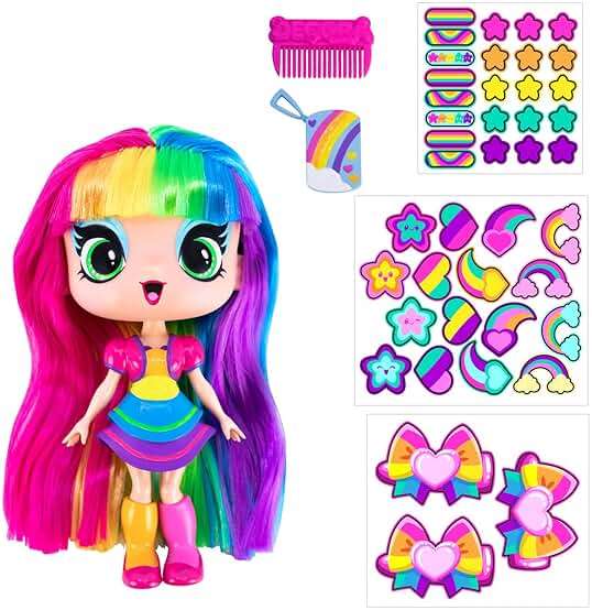 Decora Girlz 5" Mystery Collectible Dolls, 8 Surprises to UNbox, Fun Fashions & Stickers, 9 to Collect, who Will You get? - Image 3