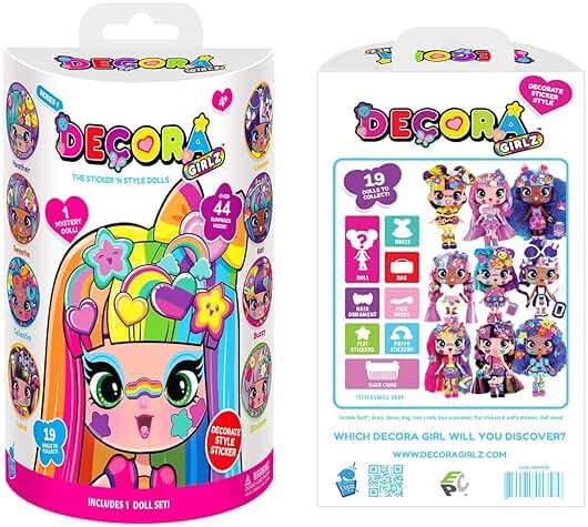 Decora Girlz 5" Mystery Collectible Dolls, 8 Surprises to UNbox, Fun Fashions & Stickers, 9 to Collect, who Will You get? - Image 5