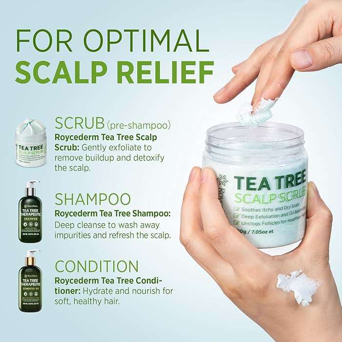 Roycederm Tea Tree Antifungal Shampoo: Folliculitis Shampoo for Dry Scalp, Dandruff, and Itchy Scalp - Medicated Clarifying shampoo with Tea Tree Oil, Paraben & Sulfate Free - Image 5