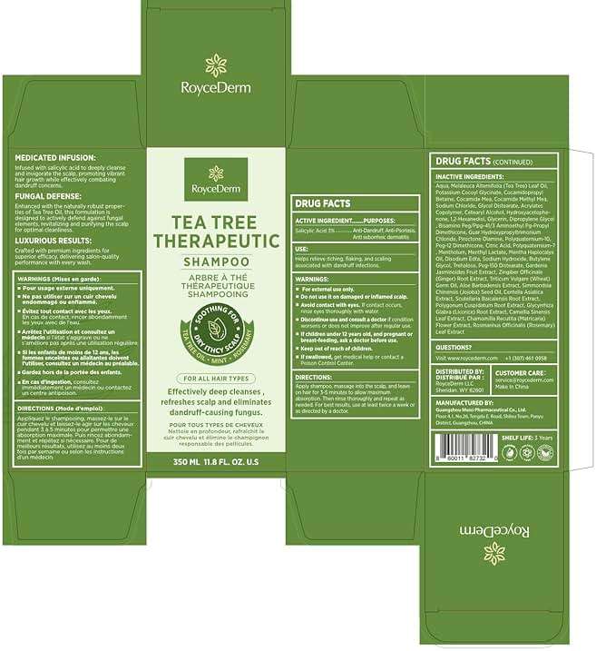 Roycederm Tea Tree Antifungal Shampoo: Folliculitis Shampoo for Dry Scalp, Dandruff, and Itchy Scalp - Medicated Clarifying shampoo with Tea Tree Oil, Paraben & Sulfate Free - Image 7