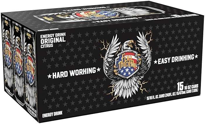 Full Throttle Citrus: Hard-Working Energy Drink. 16 Fl oz | Pack of 15 - Image 2
