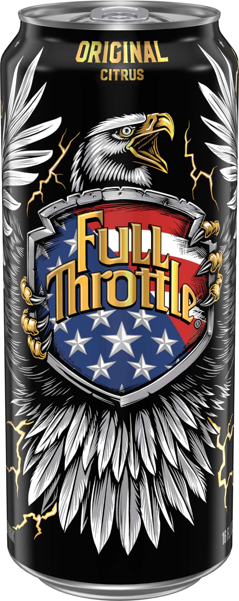 Full Throttle Citrus: Hard-Working Energy Drink. 16 Fl oz | Pack of 15 - Image 3