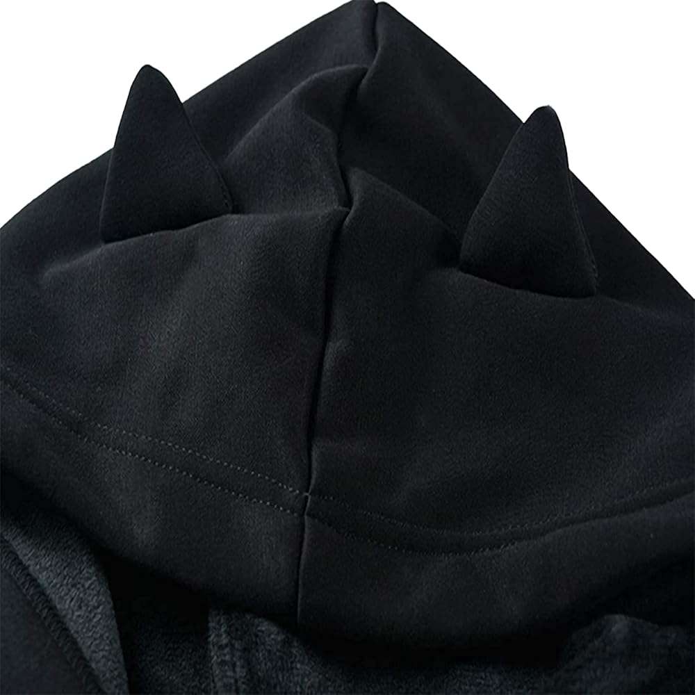 PMIYS Women's Halloween Hoodies Cute Ear Cat Long Sleeve Crop Sweatshirt Teen Girls Halloween Sweatshirts - Image 6