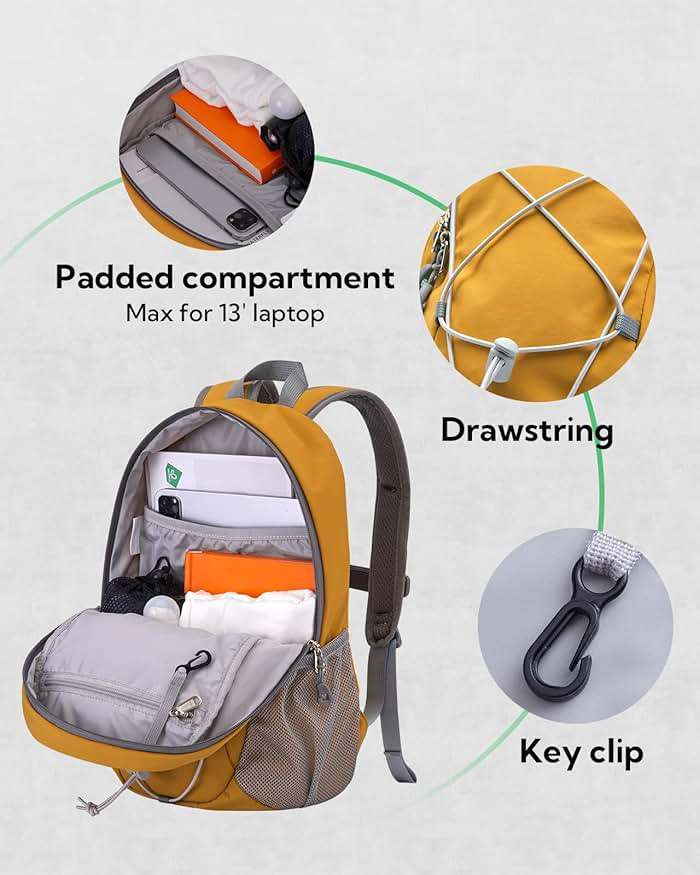WATERFLY 12L Small Hiking Backpack: Day Pack Lightweight Travel Bag Camping Fitness Cycling Outdoor Sports Daypack For Women Men - Image 5