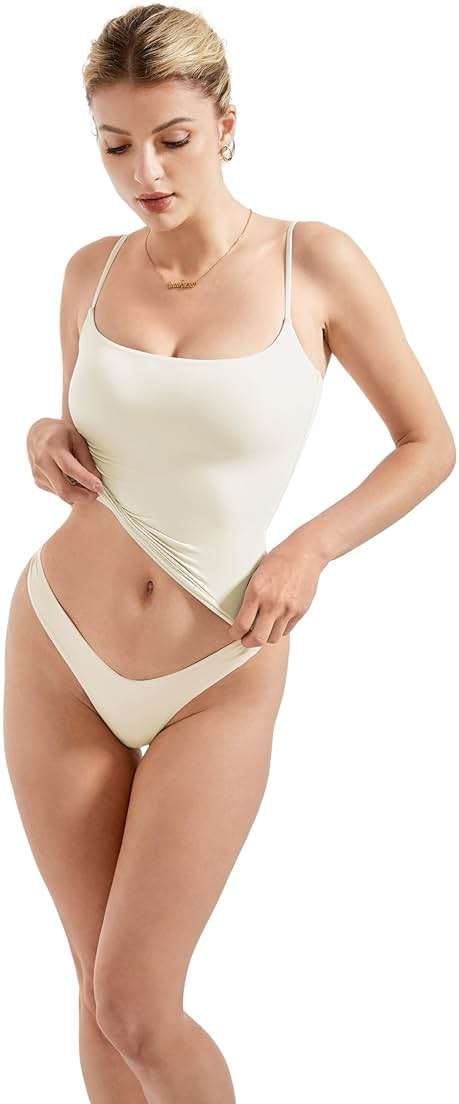 SUUKSESS Women Double Line Square Neck Tank Top Summer Y2K Going Out Basic Cami Shirt - Image 3