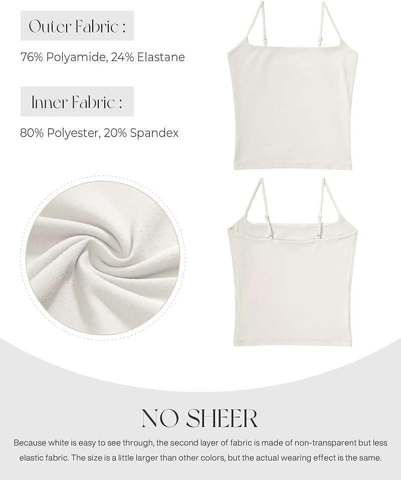 SUUKSESS Women Double Line Square Neck Tank Top Summer Y2K Going Out Basic Cami Shirt - Image 7