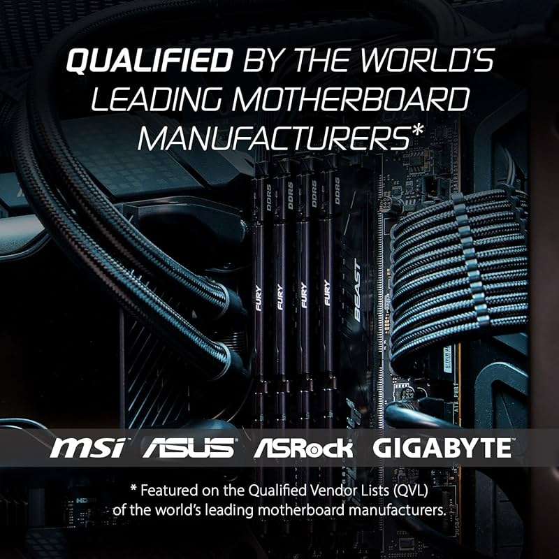 Kingston FURY Beast 32GB (2x16GB) 6000MT/s DDR5 CL30 Desktop Memory | AMD EXPO | Kit of 2 | KF560C30BBEK2-32 - Image 2