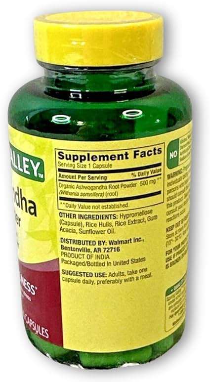 Ashwagandha- 500mg Root Powder, 60 Capsules (Pack of 1), Boxed by Fusion Shop Store - Image 2