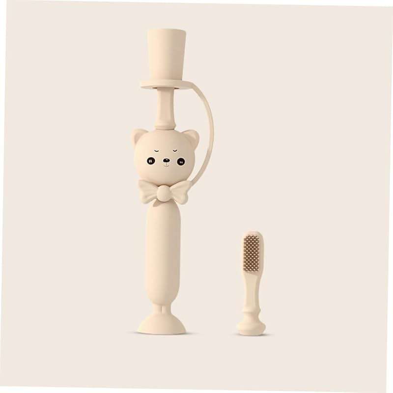 FOMIYES Silicone Training Toothbrush Cartoon Bear Design Soft Bristles for Gentle Cleaning Safe for Boy Girl Oral Care Random Color for Toddlers and Boy Girl - Image 8