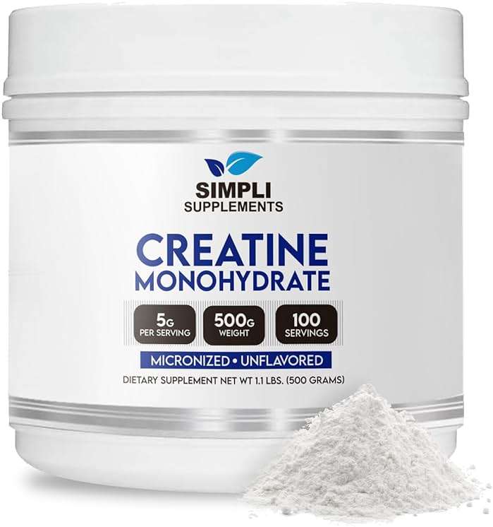 Pure Creatine Monohydrate Powder 5g Per Serving | Creatine Powder 500g for Men and Women | Unflavored Creatine Nutritional Supplement for Muscle Building & Recovery | Non-GMO & Vegan-Friendly - Image 1