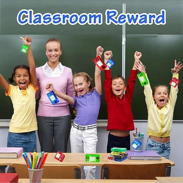 MEZHOBBY 15PCS Video Game Party Favors for Kids, Video Game Keychain Party Supplies, Party Favors for kids 8-12, Classroom Prizes Birthday Gifts - Image 7