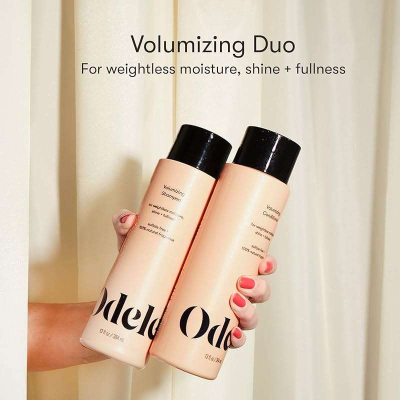 Odele Volumizing Sulfate-Free Shampoo & Conditioner Set, Adds Moisture, Shine, and Fullness for Straight or Wavy Hair Types, 13 Fl Oz Each (2-Pack) - Image 2