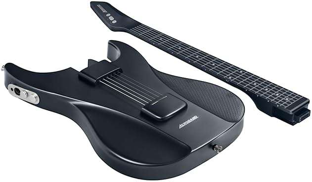 AeroBand Guitar Smart Guitar With Silicone Strings, Travel Silent Guitar With Detachable Fretboard, Headphone Jack, Built-in Speaker and Drum system, Aeroband APP Play, MIDI - Image 1
