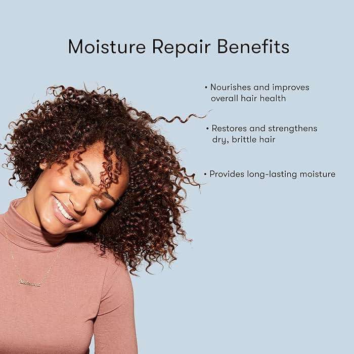 Odele Moisture Repair Sulfate-Free Shampoo & Conditioner Set, for Intense Hydration to Restore & Nourish Dry or Damaged Hair, 13 Fl Oz Each (2-Pack) - Image 4