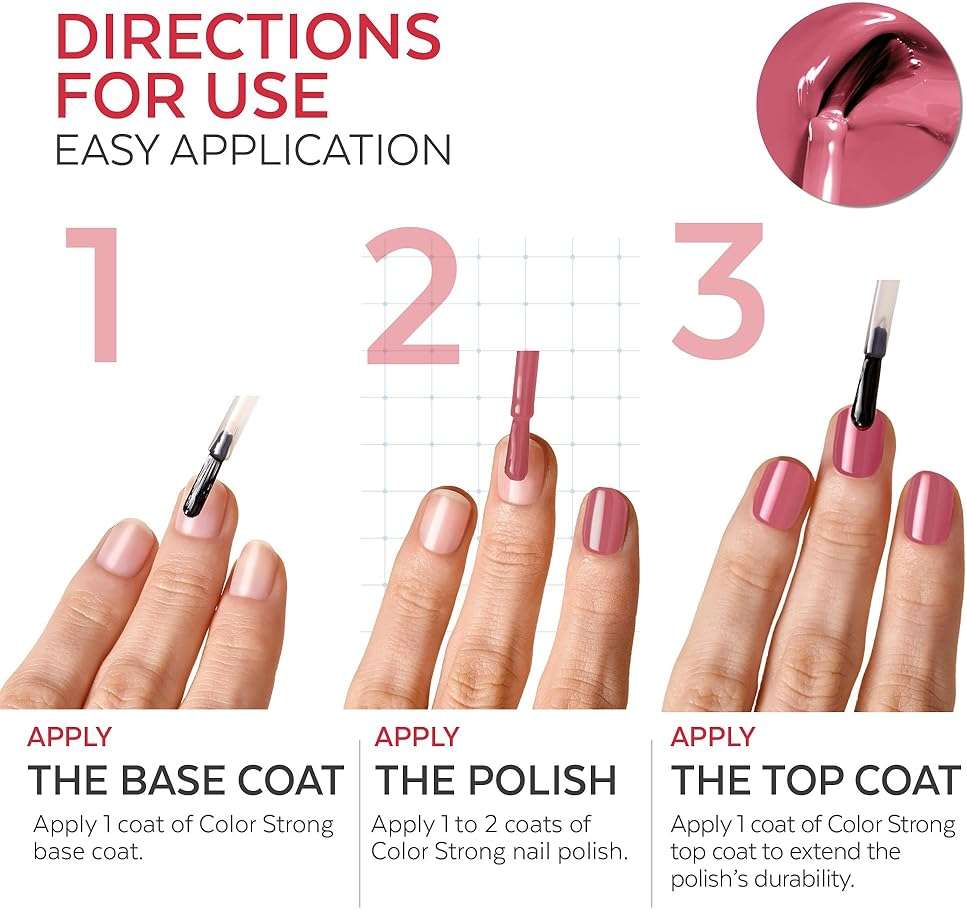 PODERM Nail Polish | Nail strengthener | Nail Care for strong Nails – Enriched with Keratin, Biotin and Silicon – Hands & Feet – Swiss Made - Rosewood - Image 6