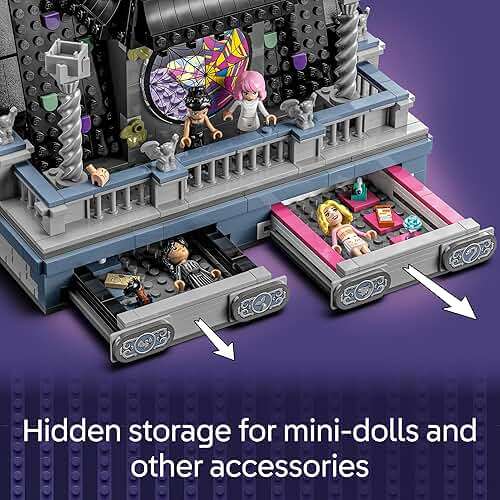 LEGO Wednesday & Enid's Dorm Room Playset - Building Toy for Pretend Play with 4 Minifigures - Wednesday Addams Doll for Kids, Girls & Boys, Ages 10+ - Gift Idea for Birthday - 76781 - Image 6
