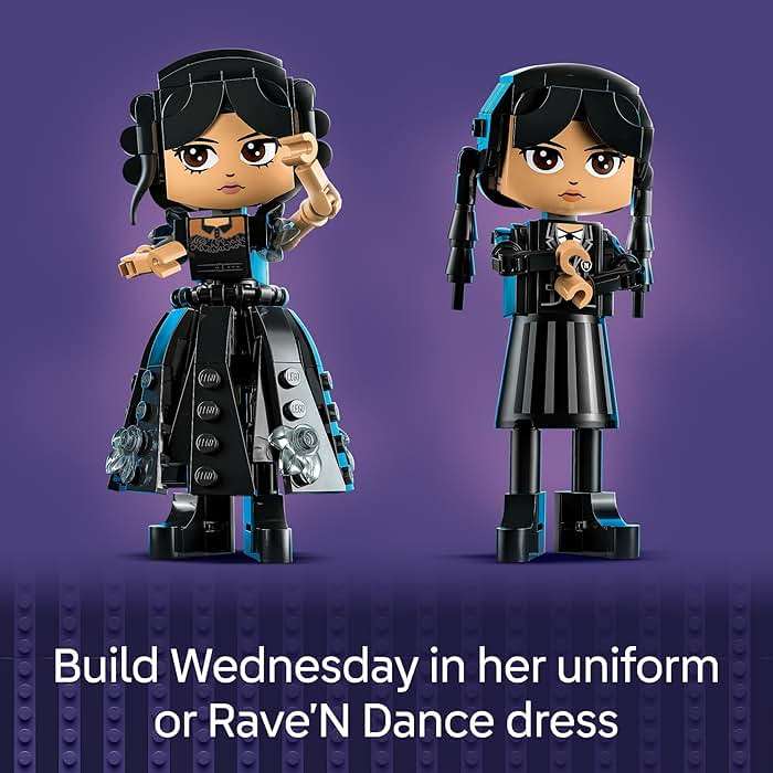 LEGO Wednesday Addams Figure - Building Toy for Kids, Girls & Boys, Ages 10+ - Collectible Wednesday Addams Doll with Display for Fans - Gift Idea for Birthday - 76780 - Image 4