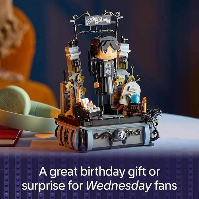 LEGO Wednesday Addams Figure - Building Toy for Kids, Girls & Boys, Ages 10+ - Collectible Wednesday Addams Doll with Display for Fans - Gift Idea for Birthday - 76780 - Image 5