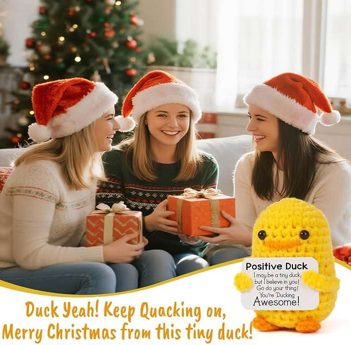 MBL Birthday Inspirational Gifts for Women - Crochet Duck Back to School Cheer Up Motivational Positive Feel Better Stress Relief Gifts for Kids College Students Friends Her Him Boss Nurses Coworkers - Image 5