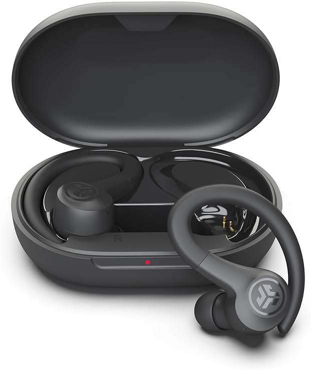 JLab, Go Sport+, True Wireless Workout Earbuds, Bluetooth Sport Earbuds, Clear Calling, Graphite - Image 1