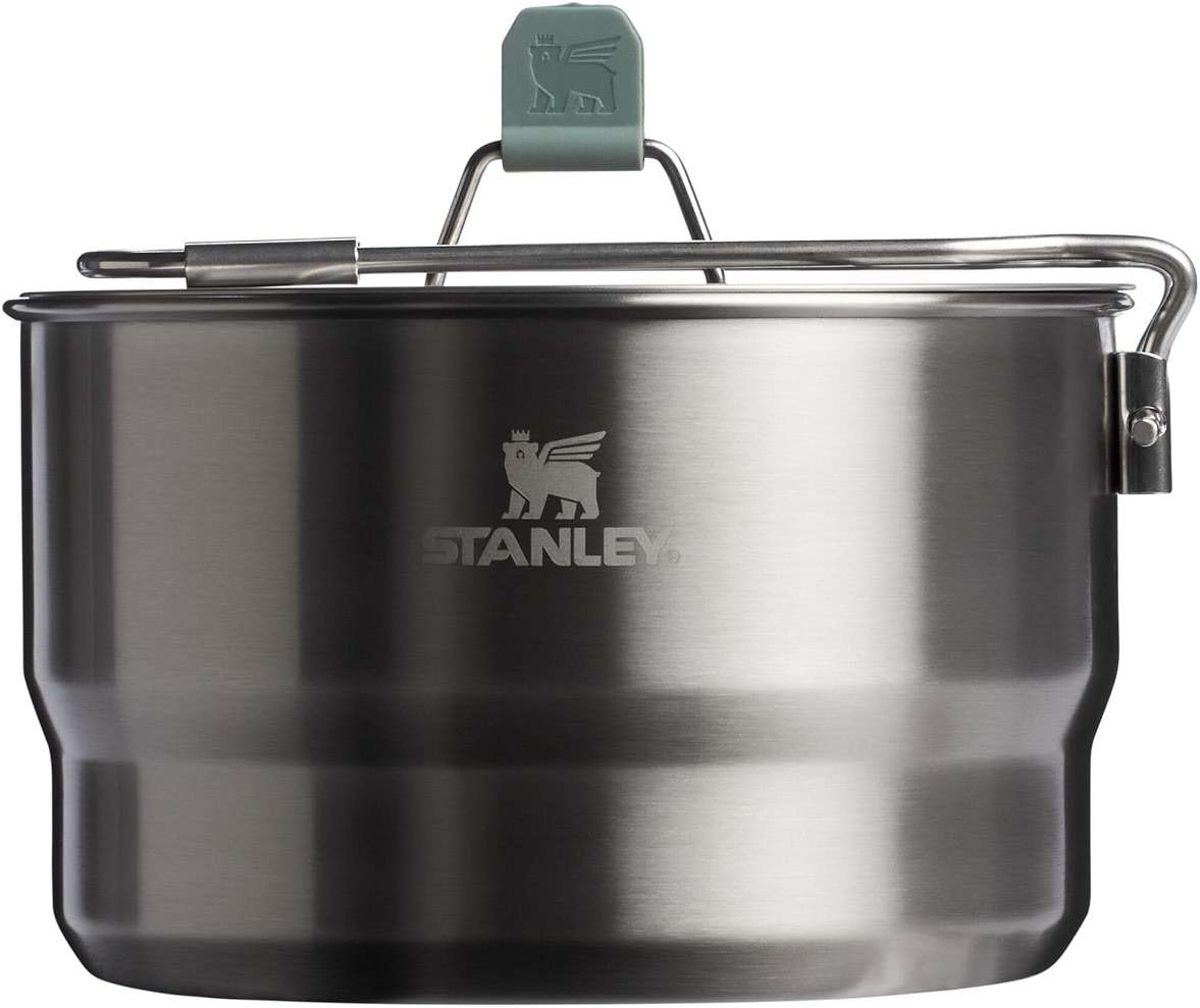 Stanley Wildfare Go 14-Piece Stainless Steel Prep & Cook Set | 1.65 qt Saucepan with Fold & Lock Handle | Bowls, Utensils, Cutting Board | Camping Essentials for Your Camp Kitchen | BPA-Free - Image 1