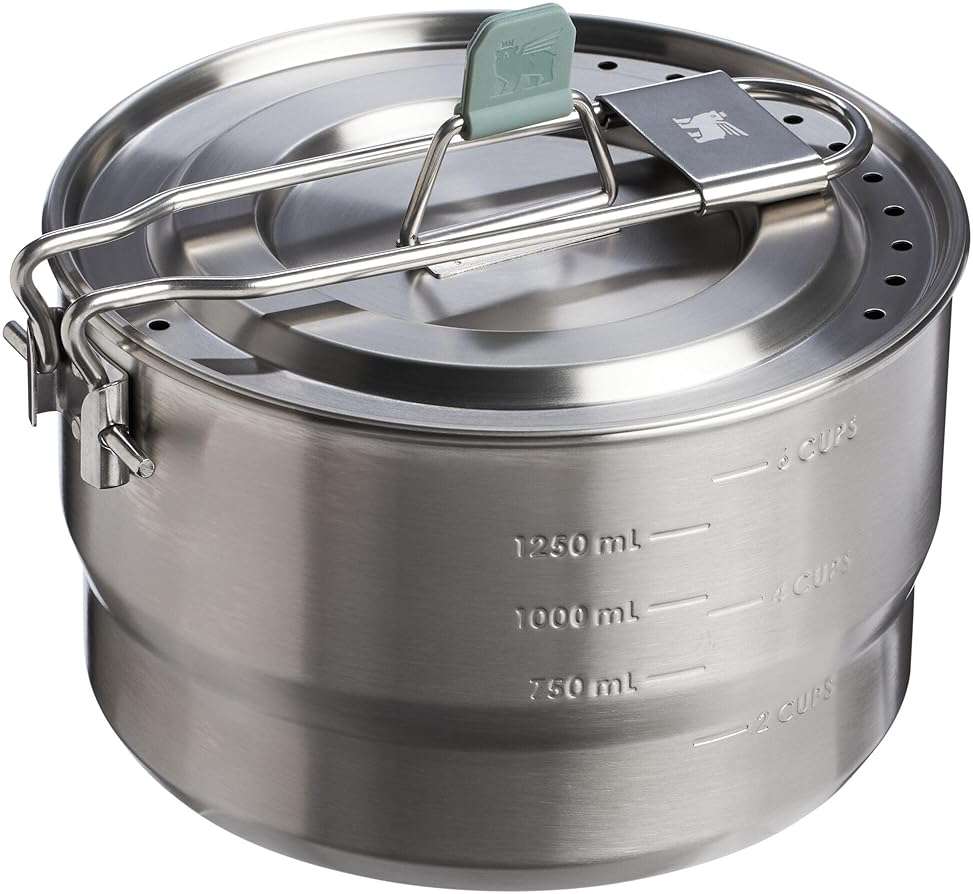 Stanley Wildfare Go 14-Piece Stainless Steel Prep & Cook Set | 1.65 qt Saucepan with Fold & Lock Handle | Bowls, Utensils, Cutting Board | Camping Essentials for Your Camp Kitchen | BPA-Free - Image 3