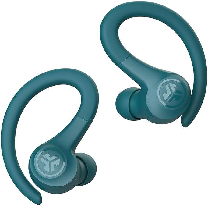 JLab Go Sport+ Wireless Workout Earbuds Featuring C3 Clear Calling, Secure Earhook Sport Design, 35+ Hour Bluetooth Playtime, and 3 EQ Sound Settings (Teal) - Image 5