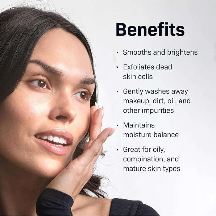 Revision Skincare Brightening Facial Wash, Exfoliating Face Cleanser with Vitamin C and Vitamin E - Image 4