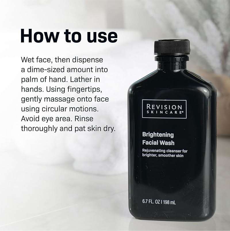 Revision Skincare Brightening Facial Wash, Exfoliating Face Cleanser with Vitamin C and Vitamin E - Image 5