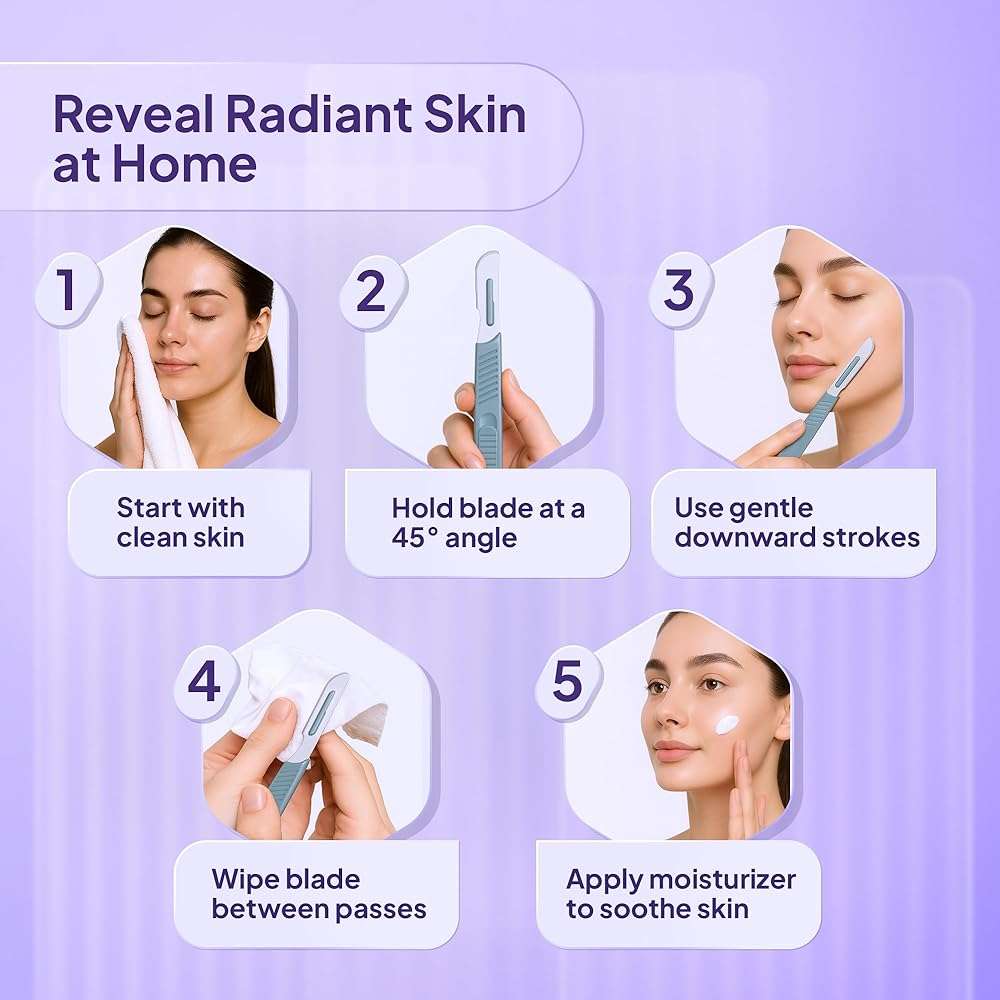 MyMed Disposable 14R Dermaplaning Razors - Pack of 20 Dermaplane Razor for Women Face, Dermaplane Scalpels Dermaplaning Tool for Face - Image 3