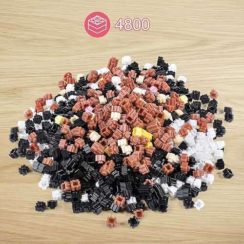 AHZILEI Cat Building Blocks Sets 3D Puzzles Toys Ornaments, 4800pcs Particle Building Blocks, Improve Thinking Concentration, Kids Toys Gifts - Image 7